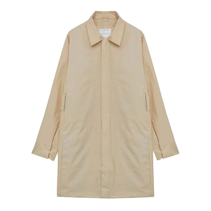 Утеплённый тренч унисекс SHU бежевый