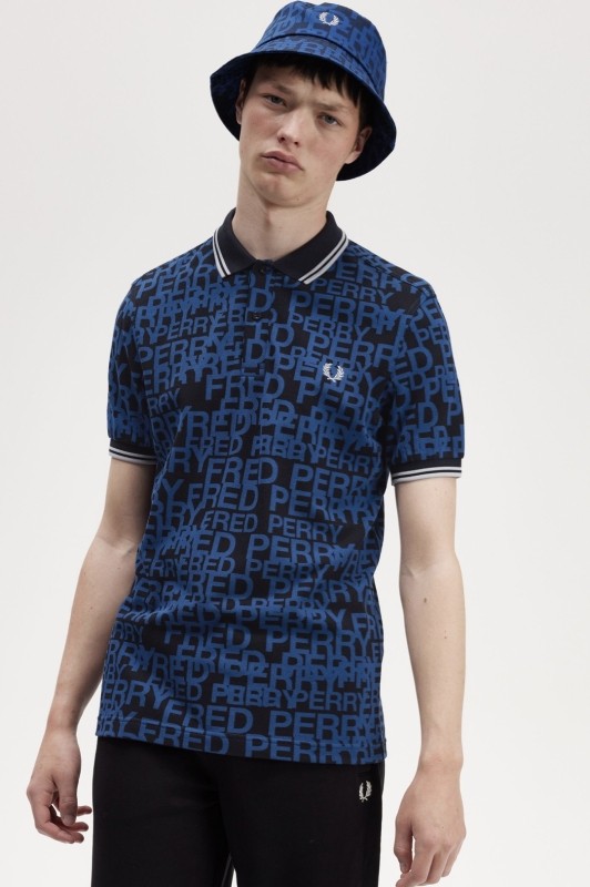 Рубашка поло мужская Fred Perry Graphic Text Fred Perry Shirt