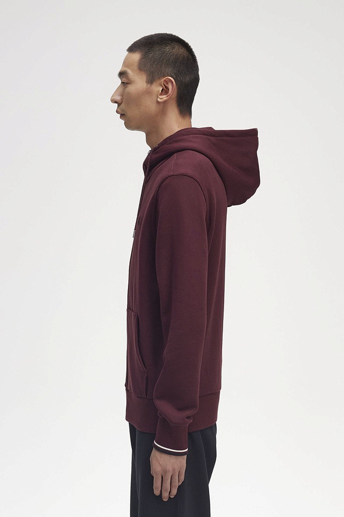 Толстовка Fred Perry Hooded Zip Through Sweatshirt