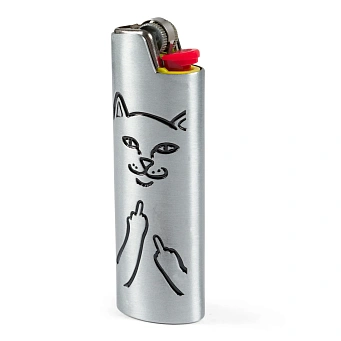 Чехол для зажигалки RIPNDIP Lord Nermal Lighter Cover Silver