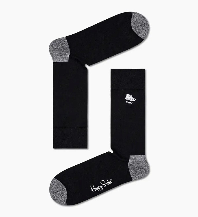 Набор носков Happy Socks Black And White Socks Gift Set 4-Pack