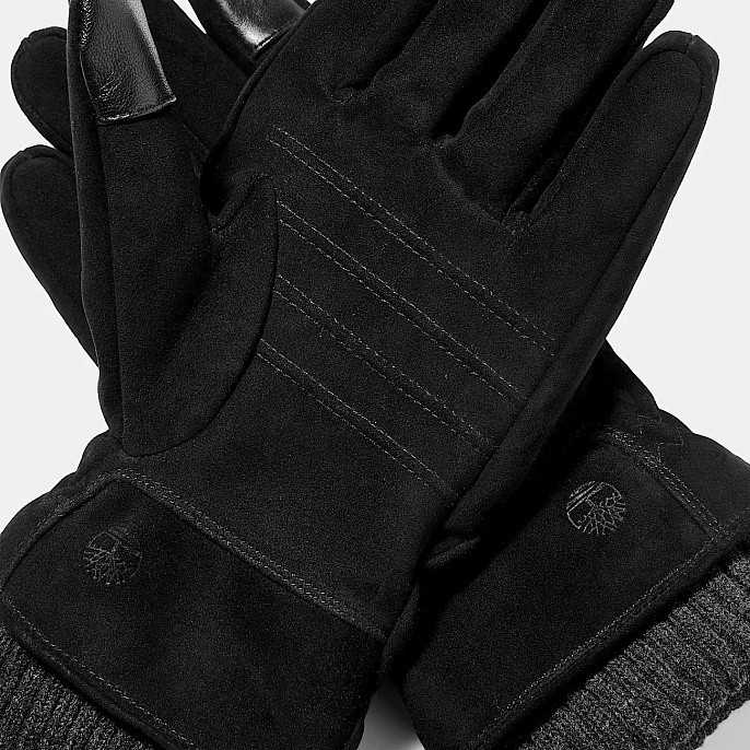 Перчатки замшевые Timberland Leather Glove with Ribbed Cuffs