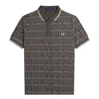 Рубашка поло мужская Fred Perry Spellout Graphic Fred Perry Shirt