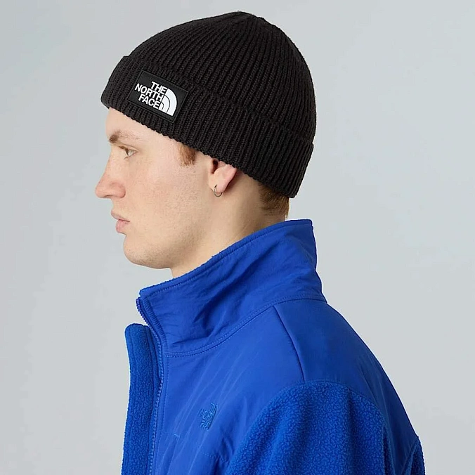Шапка The North Face TNF Logo Box Cuffed Beanie TNF Black