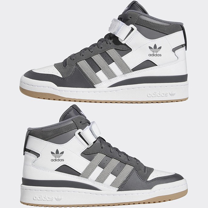 Кроссовки adidas Originals Forum Mid Grey Five/Grey Three/Cloud White