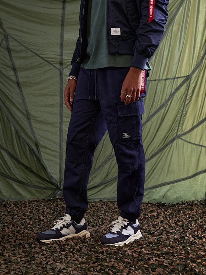 Брюки Alpha Industries Cotton Jogger Replica Blue