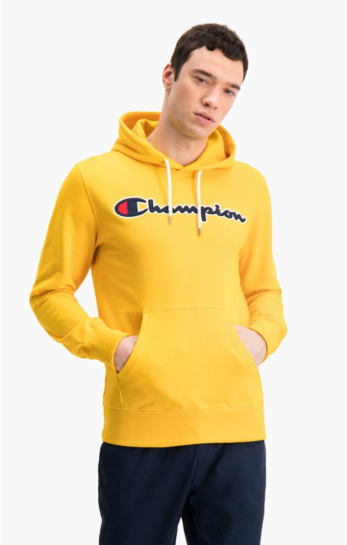 Толстовка Champion Satin Script Logo Cotton Terry Hoodie