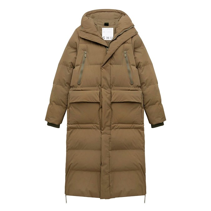 Пуховик на магнитах мужской SHU оливковый