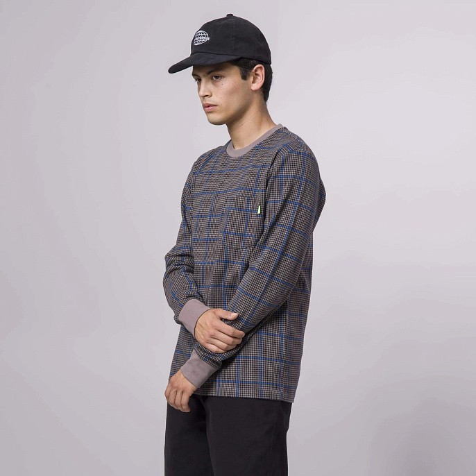 Лонгслив HUF Gridlock Long Sleeve Knit Top