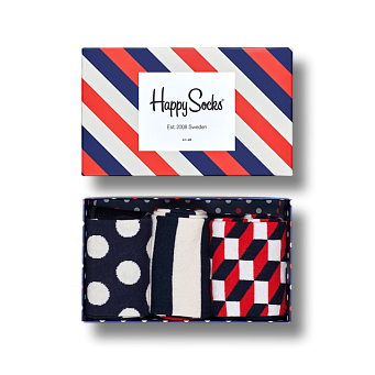 Набор носков Happy Socks Classic Stripe Gift Box