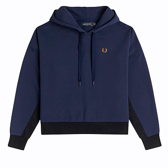 Толстовка женская Fred Perry Panelled Sleeve Hooded Sweat