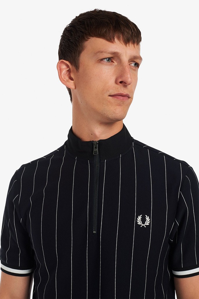 Рубашка поло мужская Fred Perry Fine Stripe Funnel Neck