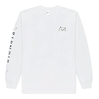 Лонгслив RIPNDIP Lord Nermal Pocket L/S White