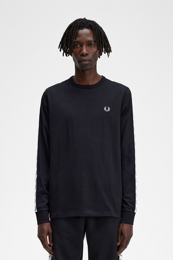 Лонгслив Fred Perry Taped Long Sleeve T-Shirt