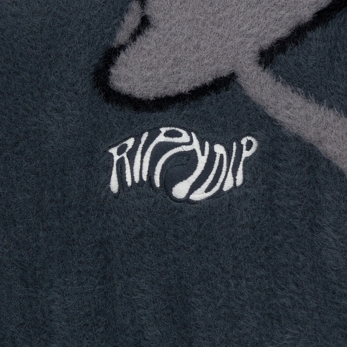 Толстовка RIPNDIP Euphoria Faux Mohair Hoodie Grey