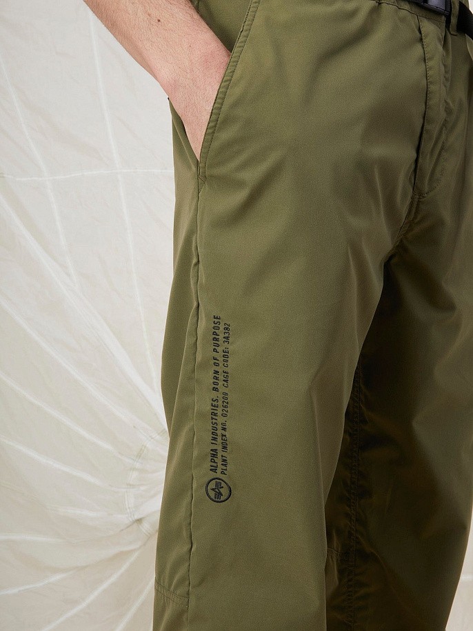 Брюки Alpha Industries Belted Jogger Green