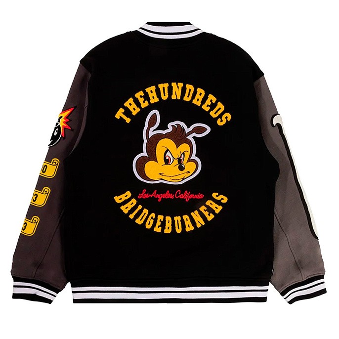 Бомбер The Hundreds Replay Letterman Jacket