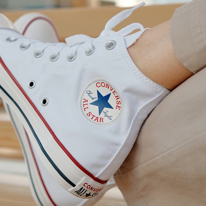 Кеды унисекс Converse Chuck Taylor All Star High-Top Optical White