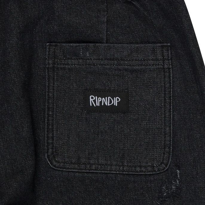 Джинсы RIPNDIP Rockstar Distressed Denim Pants Black