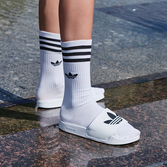 Пантолеты adidas Originals Adilette Lite Cloud White/Core Black/Cloud White