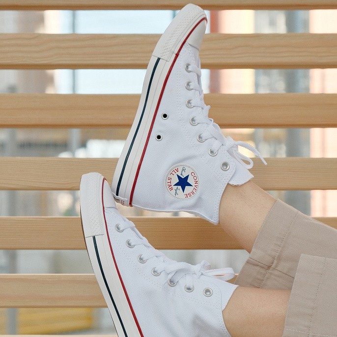 Кеды унисекс Converse Chuck Taylor All Star High-Top Optical White