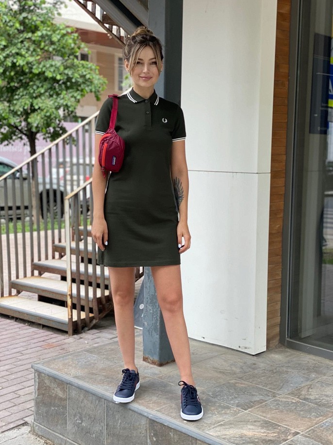 Платье женское Fred Perry Twin Tipped Fred Perry Shirt Dress