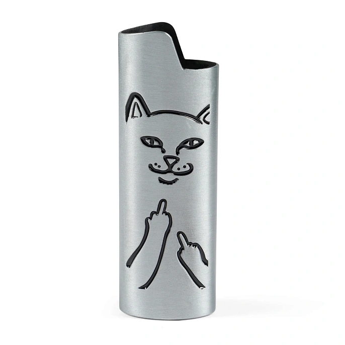 Чехол для зажигалки RIPNDIP Lord Nermal Lighter Cover Silver