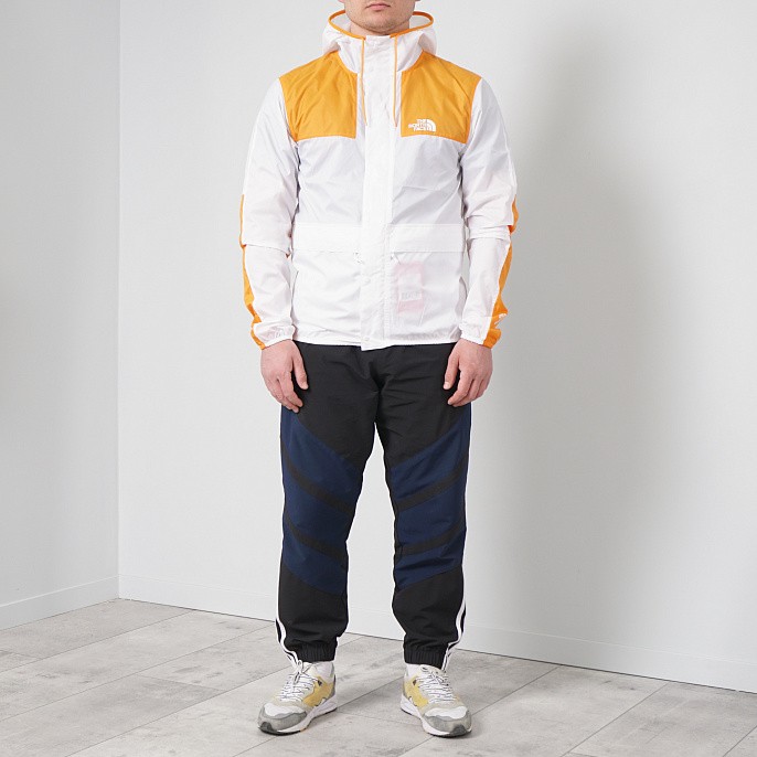 Куртка ветровка The North Face 1985 Seasonal Mountain Jacket TNF White/Flame Orange