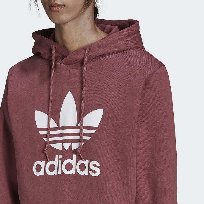 Толстовка adidas Originals Adicolor Classics Trefoil Hoodie Quiet Crimson