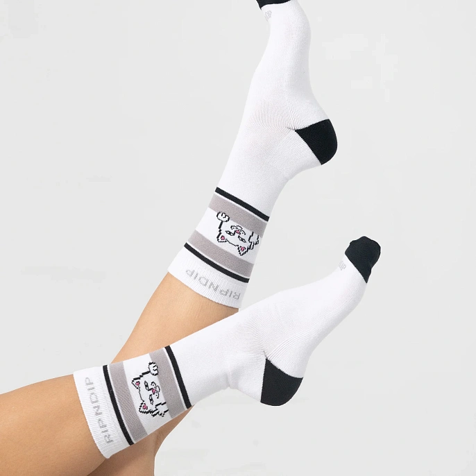 Носки RIPNDIP Peeking Nermal Socks White