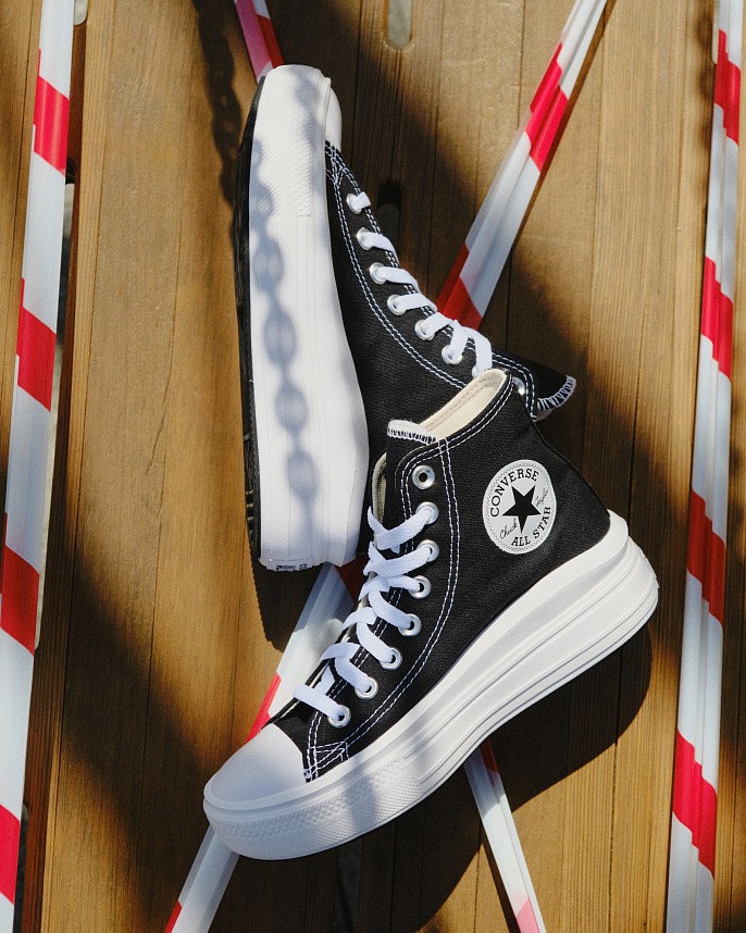 Кеды женские Converse Chuck Taylor All Star Move Platform Black/Natural Ivory/White