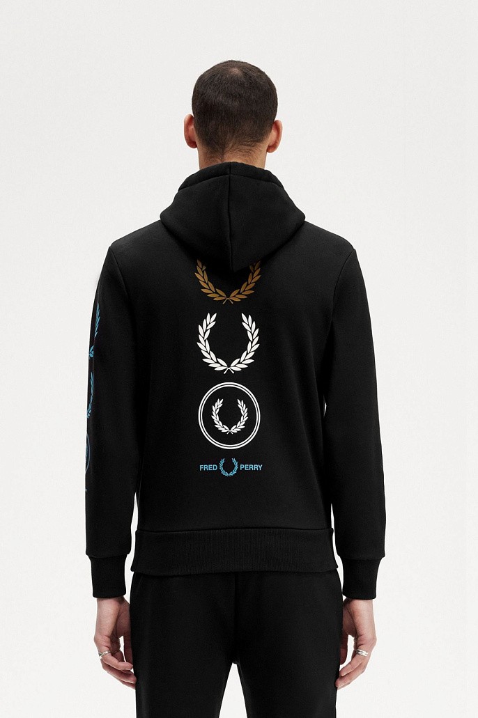 Толстовка Fred Perry Graphic Branding Hooded Sweats