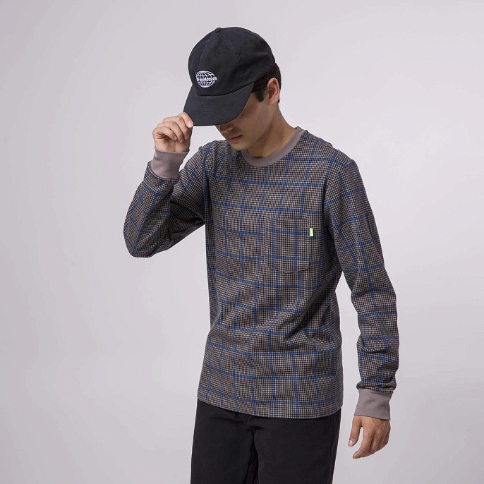 Лонгслив HUF Gridlock Long Sleeve Knit Top