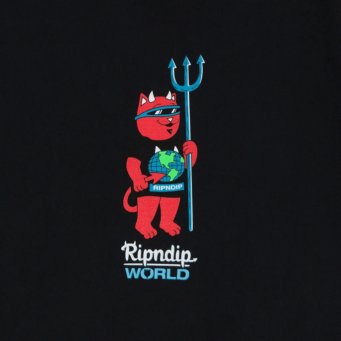 Футболка RIPNDIP x World Industries Devilnerm World Tee Vintage Black