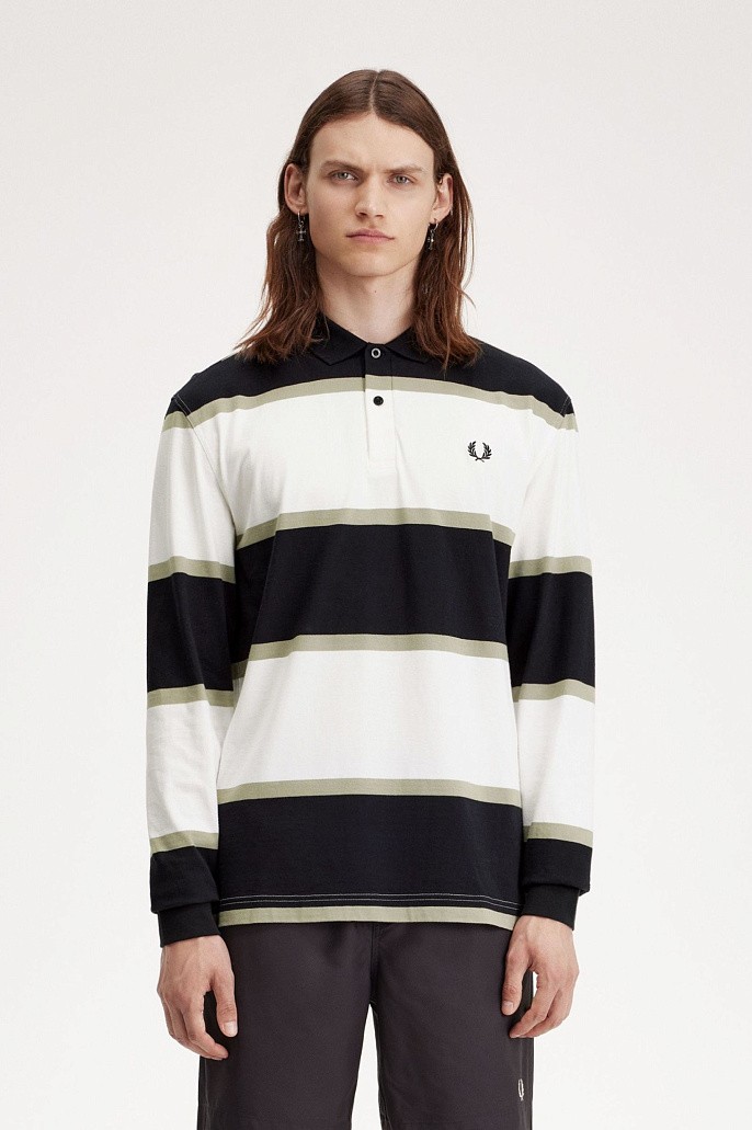 Рубашка поло мужская Fred Perry Relaxed Stripe Polo Shirt