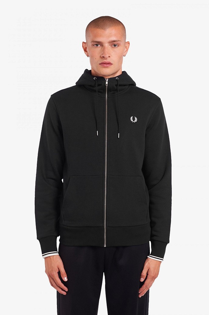 Толстовка Fred Perry Hooded Zip Through Sweatshirt