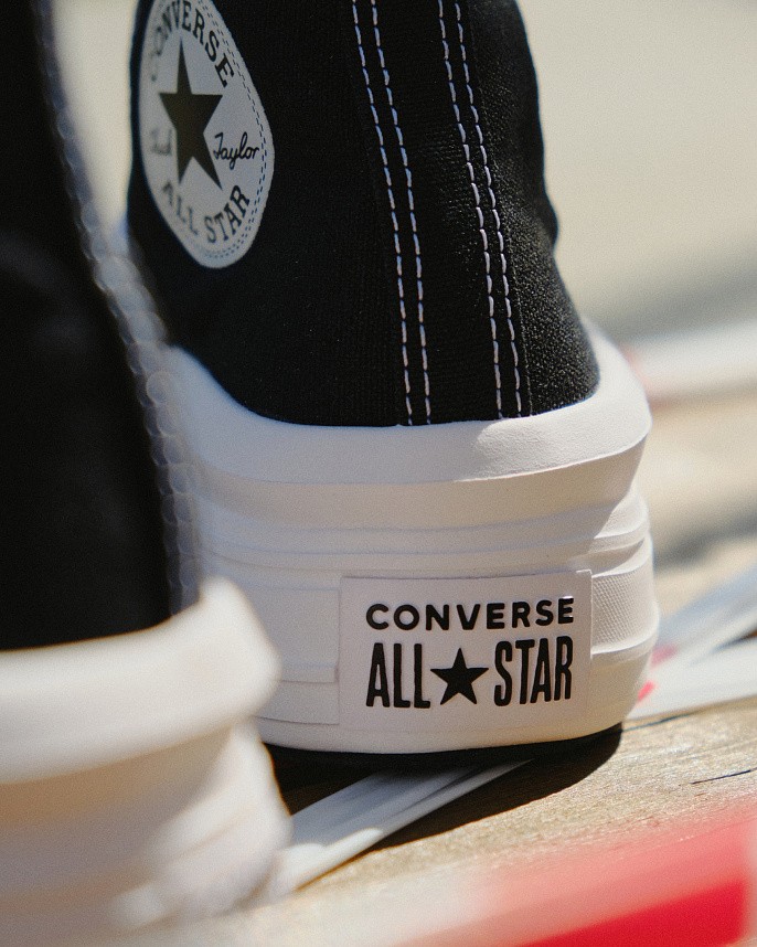 Кеды женские Converse Chuck Taylor All Star Move Platform Black/Natural Ivory/White