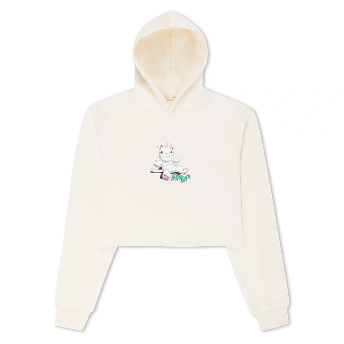 Толстовка женская RIPNDIP Travis Cropped Hoodie Natural