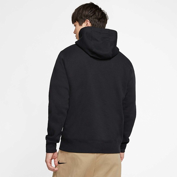 Толстовка Nike Sportswear Club Fleece Black/Black/White