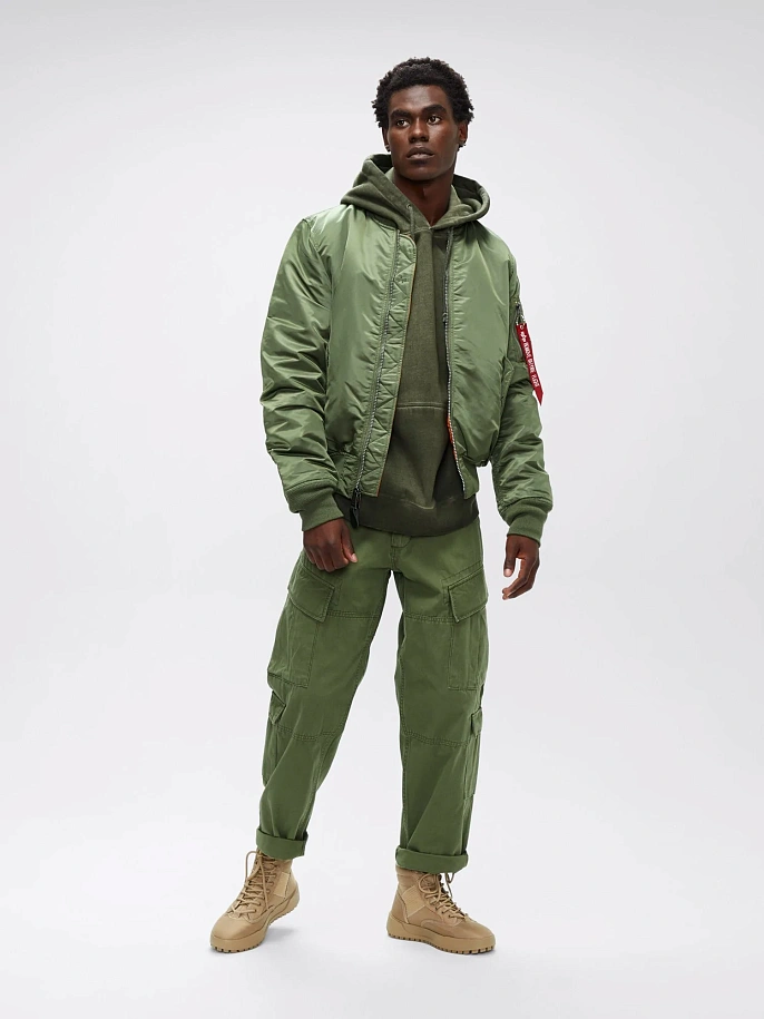 Куртка бомбер мужская Alpha Industries MA-1 Slim Fit Sage Green