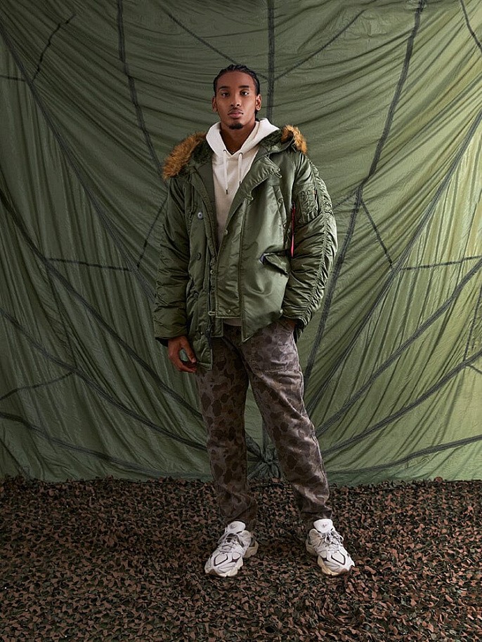 Мужская куртка парка Alpha Industries Heritage N-3B Parka Sage Green