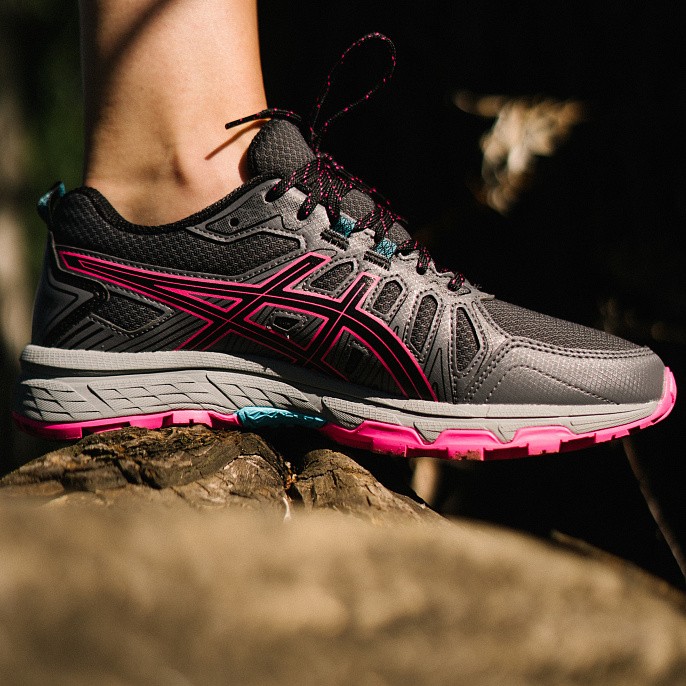 Кроссовки женские ASICS Gel-Venture™ 7 WP Black/Pink Glo