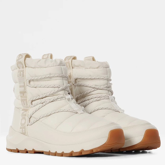 Ботинки дутики женские зимние The North Face Thermoball™ Lace-Up Boots Vintage White/Vintage White