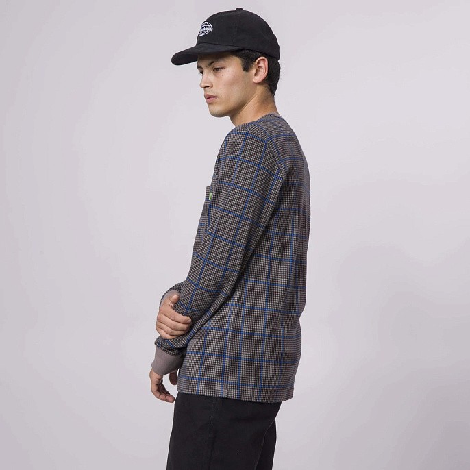 Лонгслив HUF Gridlock Long Sleeve Knit Top