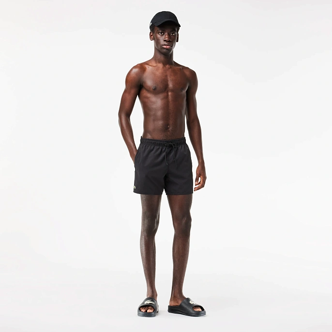 Шорты Lacoste Lightweight Monochrome Swim Trunks Black