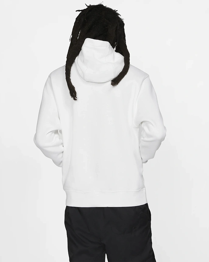 Толстовка Nike Sportswear Club Fleece White/White/Black