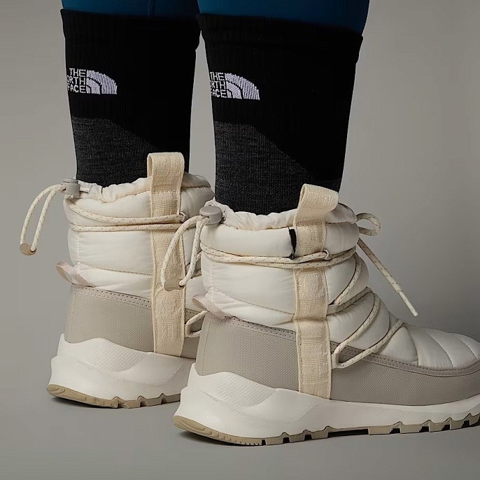 Ботинки дутики зимние The North Face ThermoBall™ Waterproof Lace-Up Winter Boots Gardenia White/Silver Grey