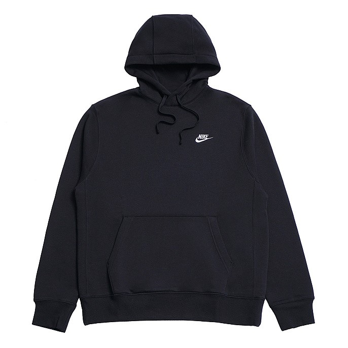 Толстовка Nike Sportswear Club Fleece Black/Black/White