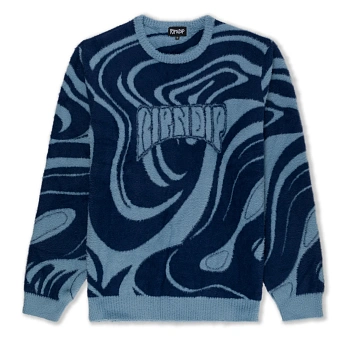 Свитер RIPNDIP Psychedelic Mohair Knit Sweater Dark Slate