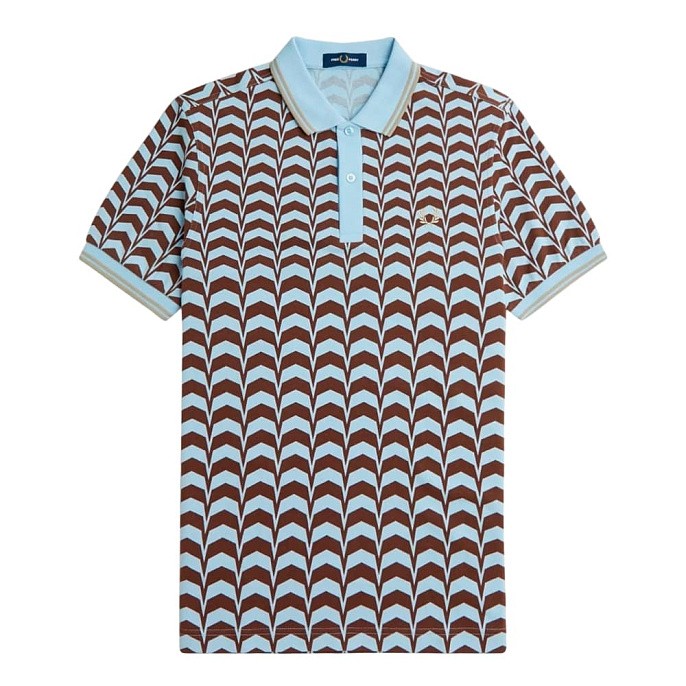 Рубашка поло мужская Fred Perry Bold Print Polo Shirt